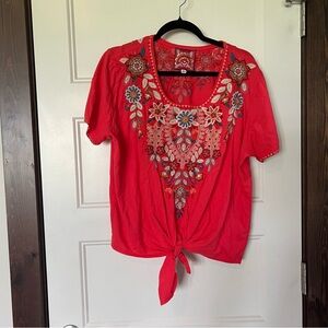 Johnny Was Embroidered Top